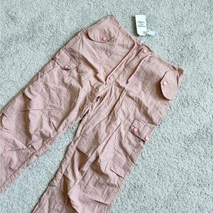 Mauve Link Parachute Joggers